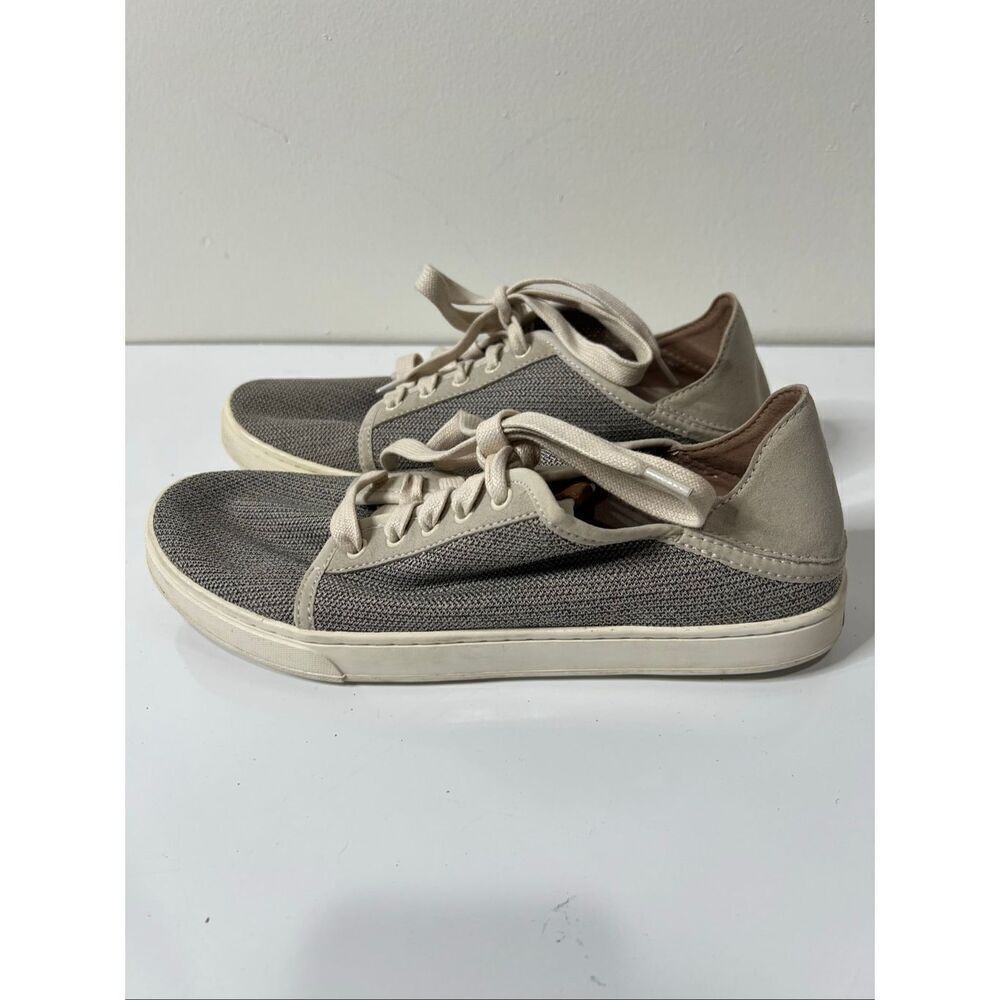 Olukai Pehuea Womens sz 9 Sneaker/mule gray cream